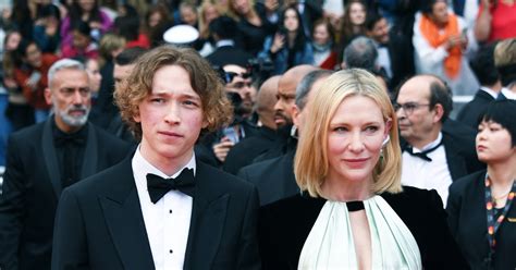 Celine x Cate Blanchett (born 1969) and her Son Dashiell (born 